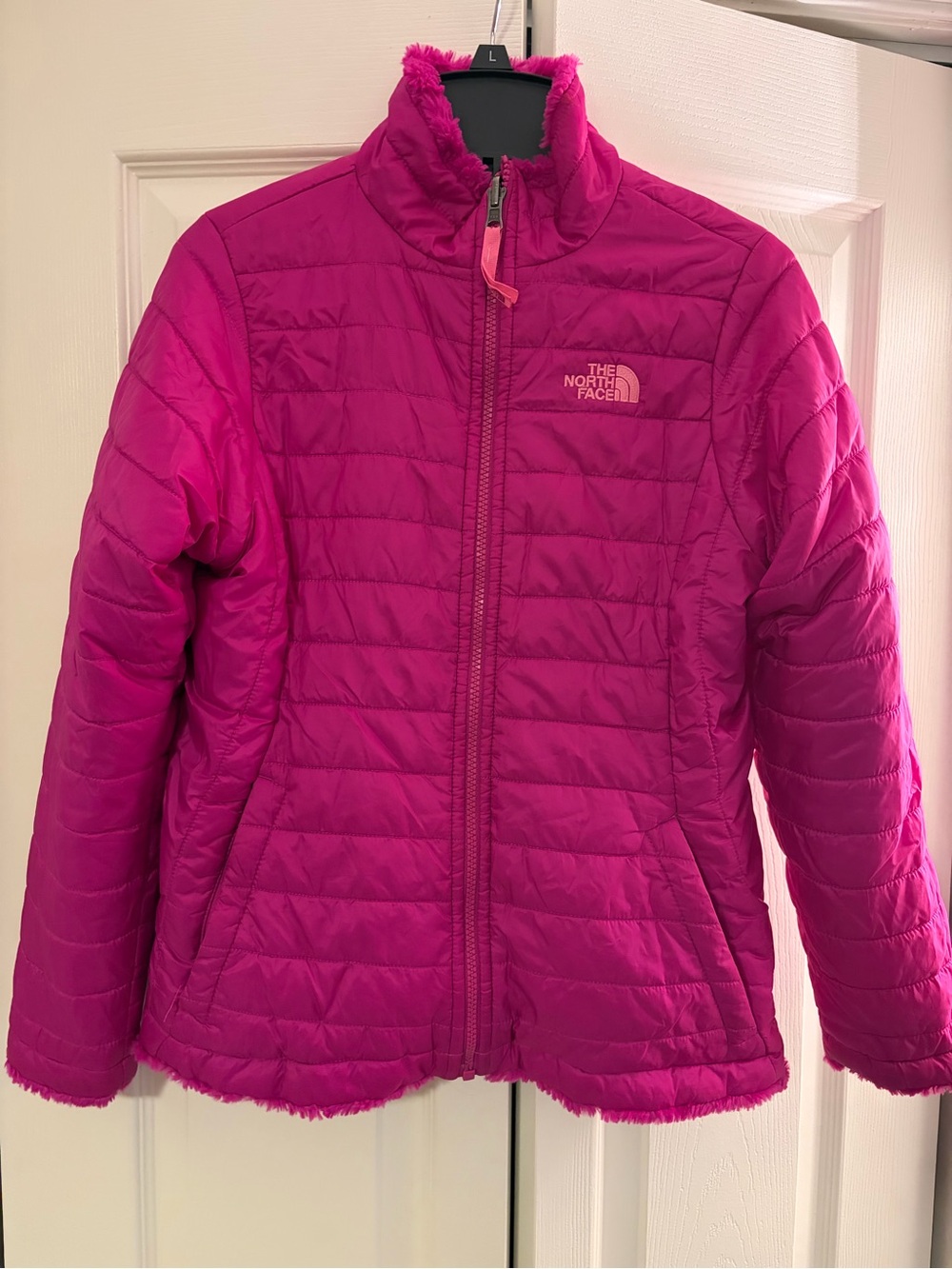 Girls North Face reversible coat